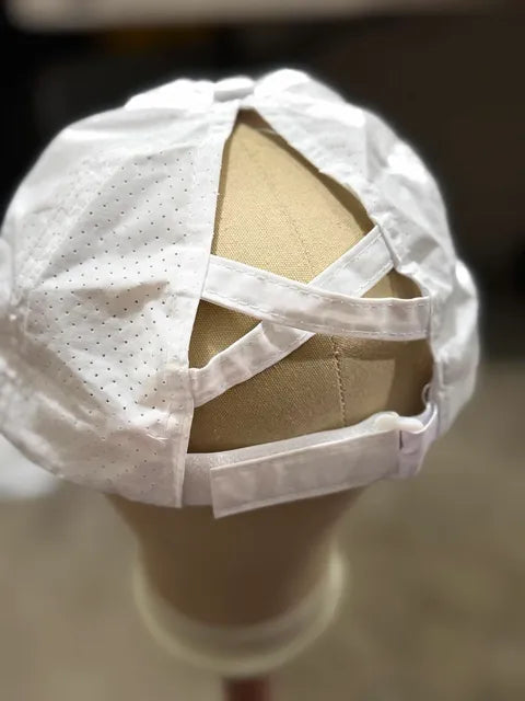 ⭐ Heart Ponytail Baseball Cap WHITE LW3 A174