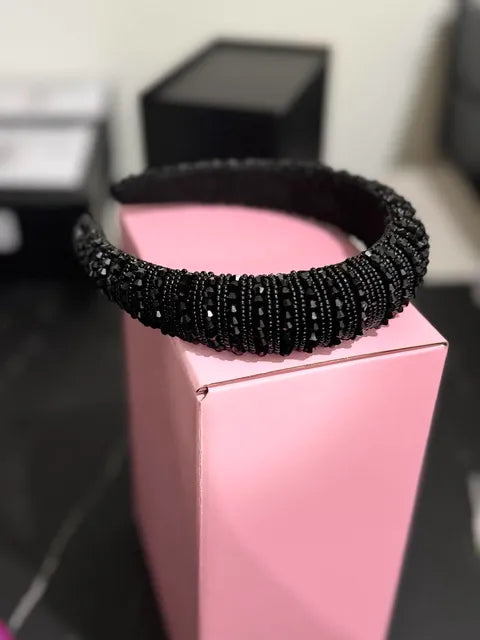 Black Pearl/Diamond Headband LW3 A146