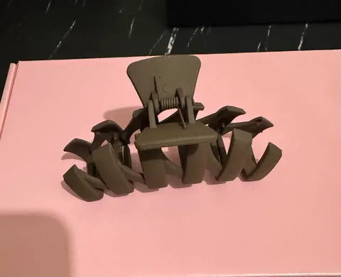 ⭐ Matte Square Claw Clip WARM MOCHA BROWN LW3 A166