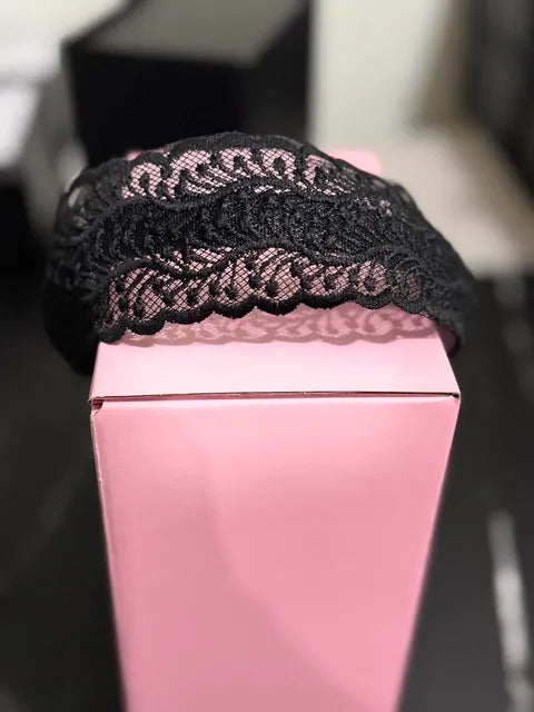 Fabric Lace Headband Black Lw3 A116