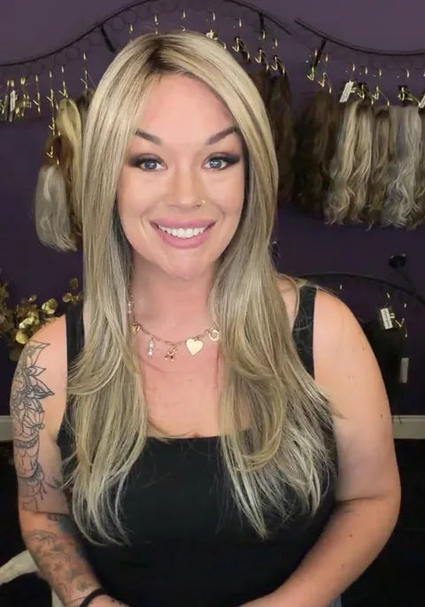 THE KRISTIN BROADWAY BLOND NWT HT LUXURY WIG SBS LW3 AC1