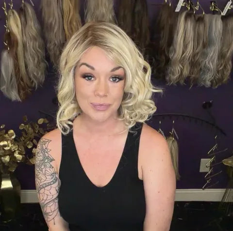 VIOLET CHAMPAGNE BLONDE HS Luxury Wig LW3 AC1