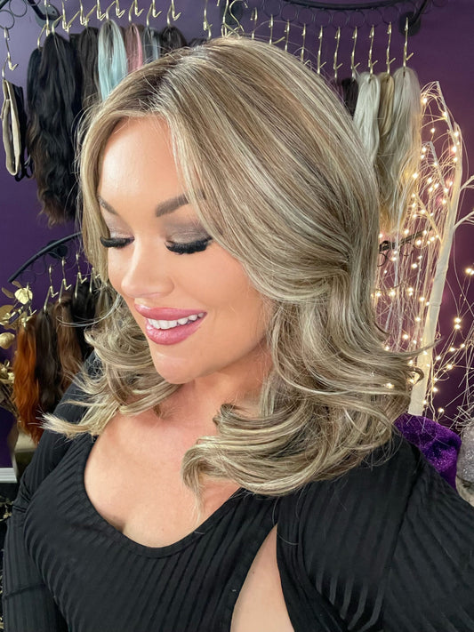 Darcy Caramel Macchiato HS HT Platinum Luxury Wig *Sample A NOT RETURNABLE* LW3