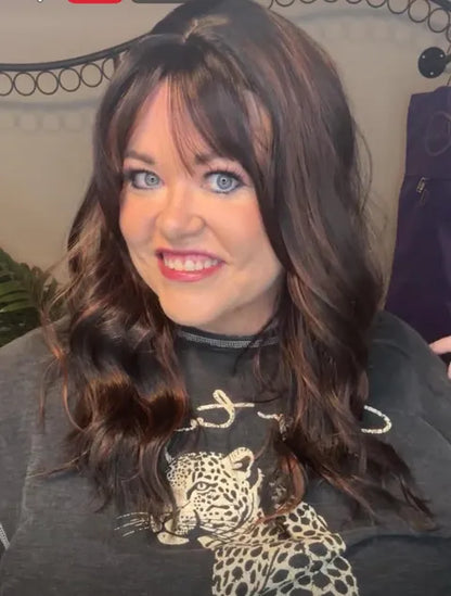 HEARTBREAK HALO DARK CHOCOLATE HS BETTER THAN BASIC MACHINE CAP WIG LW3-AC1