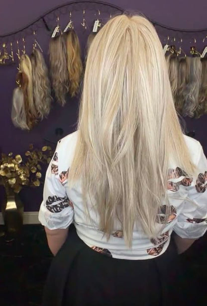 TRINITY NR SMOKING HOT BLONDE (ROOT HAS BEEN ADDDDED) HS Standard Luxury Wig LW3 CV1
