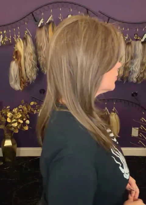 WFEW HS Exclusive LT Side Partial Hazelnut Brown Luxury Wig LW3-AC1