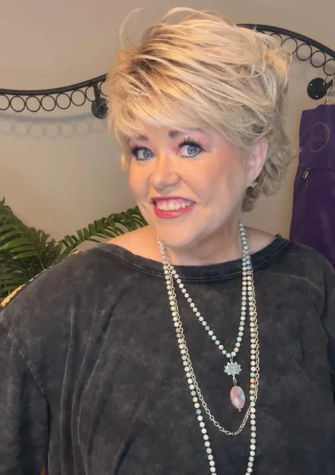 Morgan Vanilla Chai HS Comfort Luxury Wig LW3 TT1-Bangs added