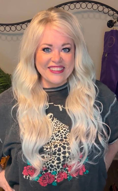 HEAVEN ICY PLATINUM BLONDE BRAZILIAN HUMAN HAIR WIG BY MIA KELLY WIGS LW3 TH1