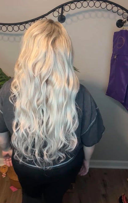 HEAVEN ICY PLATINUM BLONDE BRAZILIAN HUMAN HAIR WIG BY MIA KELLY WIGS LW3 TH1