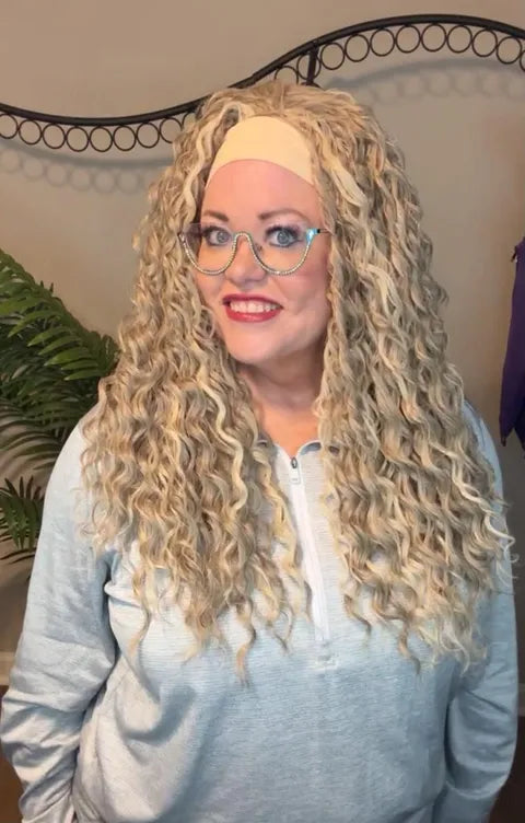 Rule Breaker Mode HS ASH BLONDE HEADBAND WIG LW3-AC1