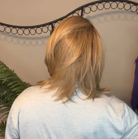 ETCHED IN GOLD HS NWOT FULL MONOFILAMENT WIG LW3-AC1