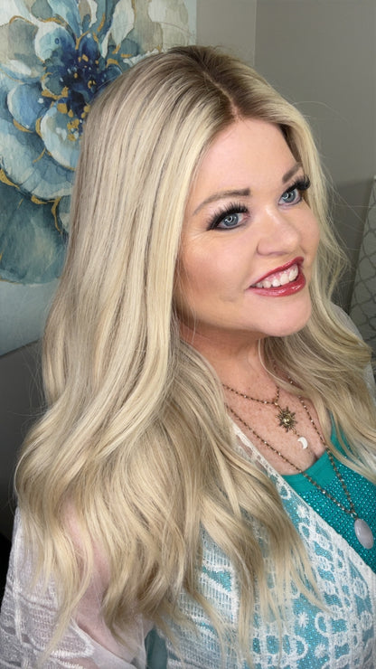 CHRISTY HUMAN HAIR WIG 28" WITH GRIP CAP LW3-AC1