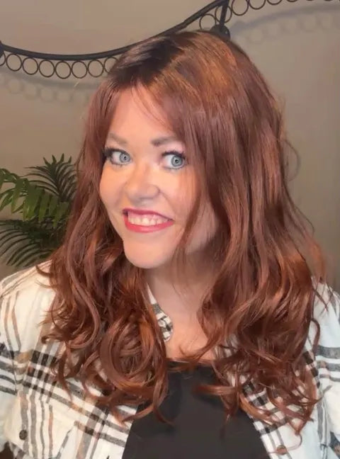 SOPHIA CINNAMON SPICE HS PARTIAL MONO LUXURY WIG LW4
