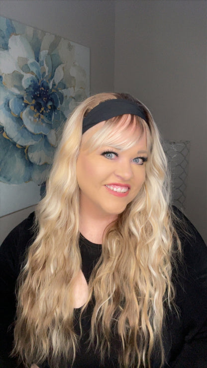 ZOEY HEADBAND WIG BUTTERSCOTCH BLONDE BETTER THAN BASIC WIG TN1-AC1