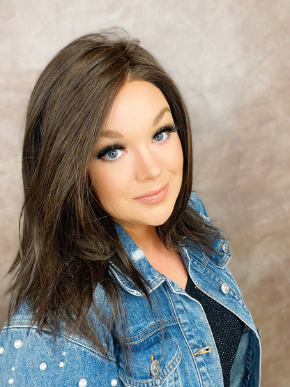 CIRI – Luxury Wig by Chic Lifestyle Shown in Espresso Brown.