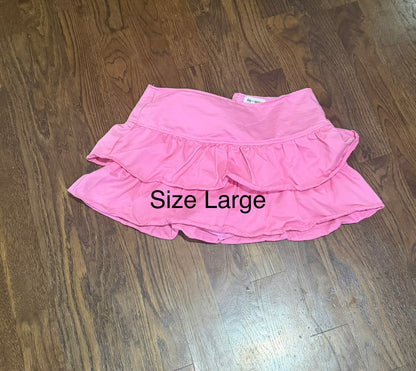 Pink Ruffle Skort (L)