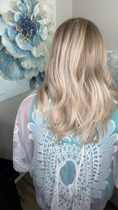 SASHA HUMAN HAIR FULL MONO WIG LIKE NEW LW3-AC1