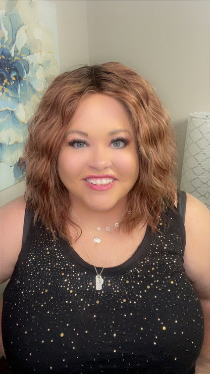 Paloma Human Hair 16" Hand-Tied Strawberry Mocha Swirl LW3