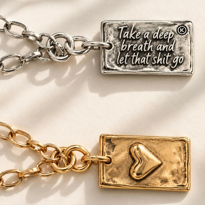Take a Deep Breath and Let That Sh*t Go Original Lite Necklace