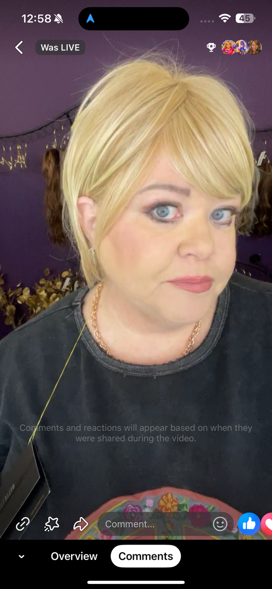 Bristol Buttercream Blonde NWT HS Luxury Wig by Belle Tress VA1 AC1