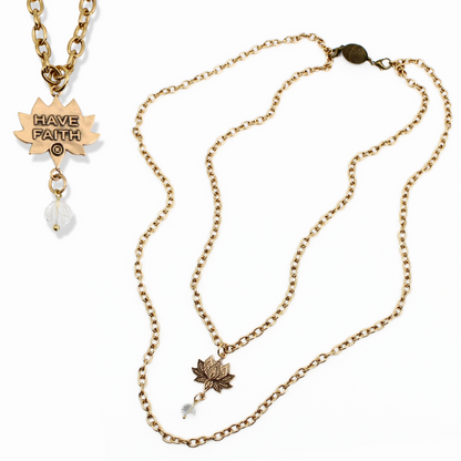 Have Faith Lotus Essential Necklace
