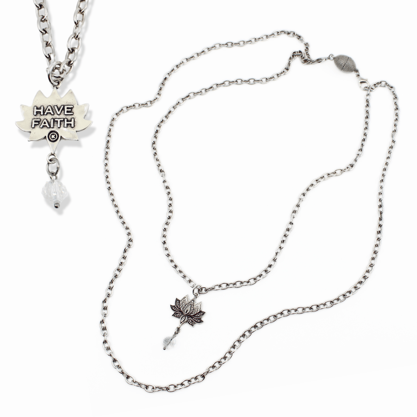 Have Faith Lotus Essential Necklace