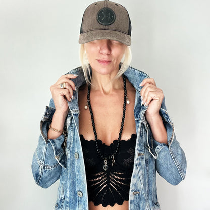 F*ck It Heart Wood Boho Wrap Bracelet/Necklace