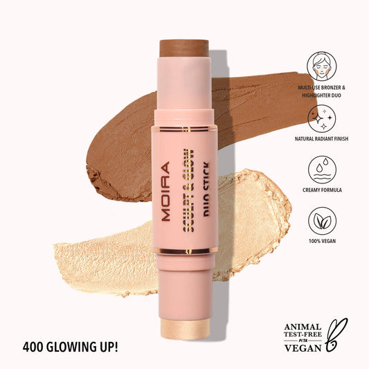 MOIRA Sculpt & Glow Duo Stick (400, Glowing Up!) B110 LW3