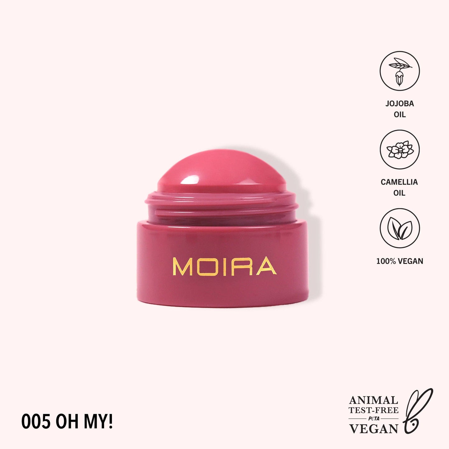 MOIRA Soft Blush Balm (005, Oh, my!) LW3
