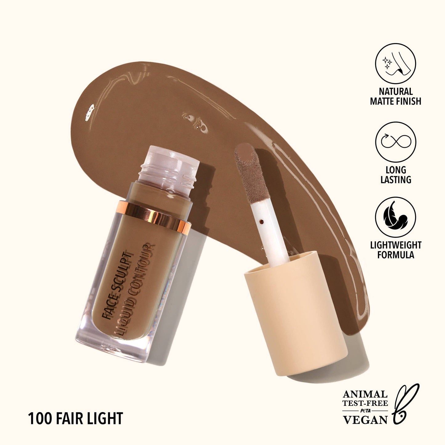 MOIRA Face Sculpt Liquid Contour (100, Fair Light) -S82 LW3