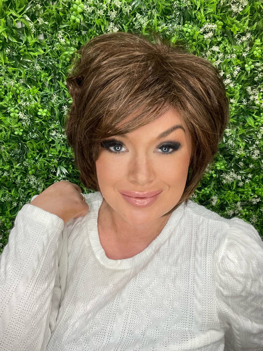 CHARLOTTE DEEP SEPIA NHS Luxury Wig LW4