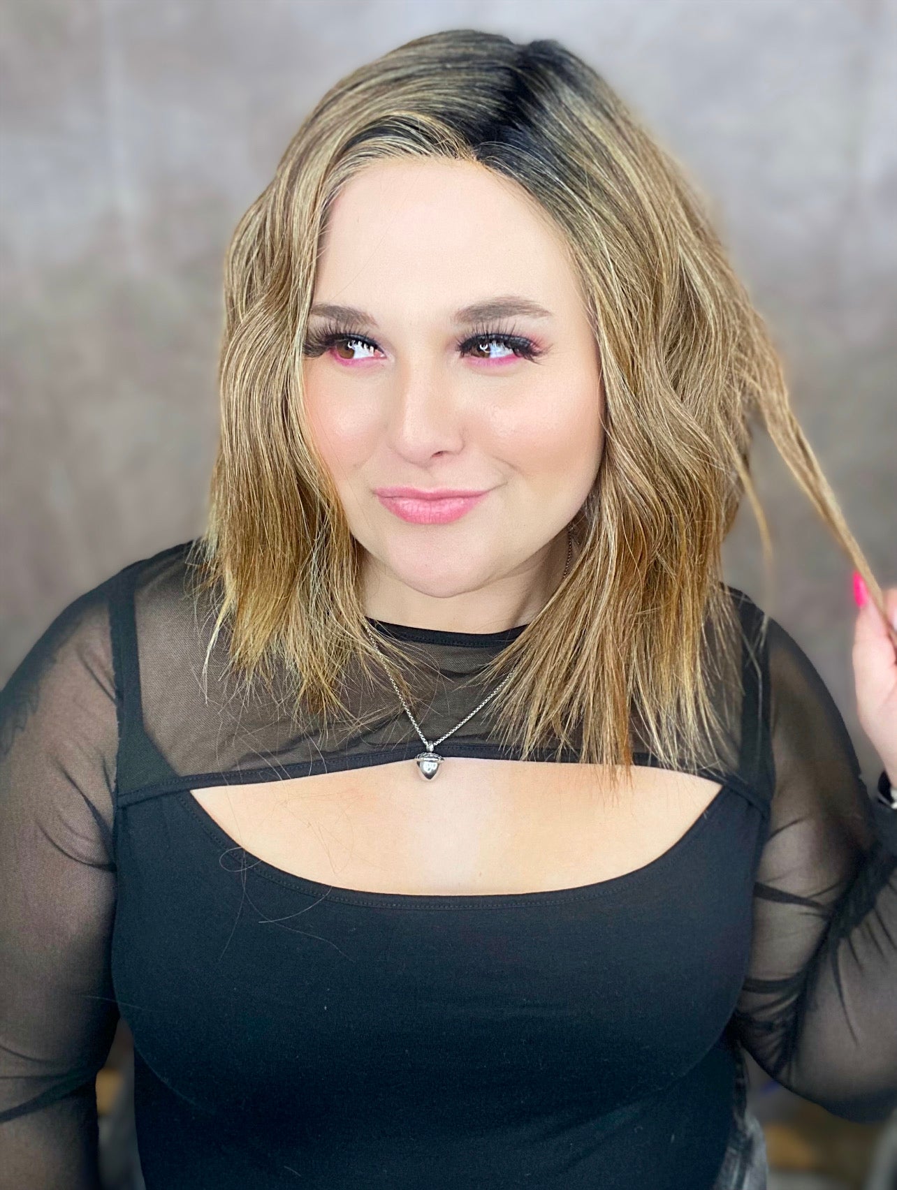HIGHER AMBITION HS MYSTERY UNTAGGED PARTIAL MONOFILAMENT LUXURY WIG TN1-AC1