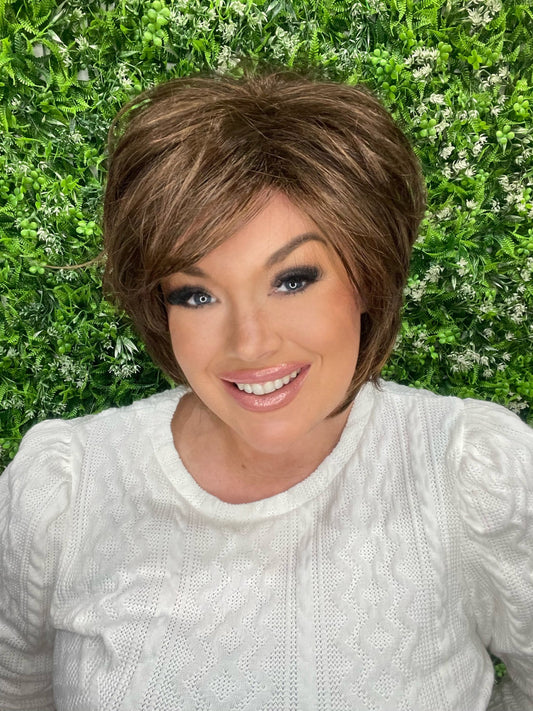CHARLOTTE DEEP SEPIA NHS Luxury Wig LW4