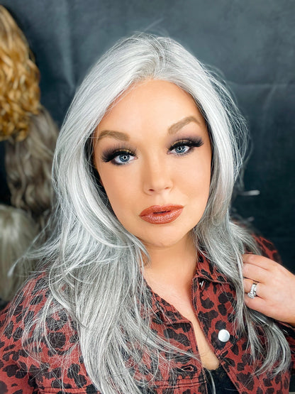 Blaze Silver Shadow NHS NWOT Premium Luxury Wig LW3-AC1