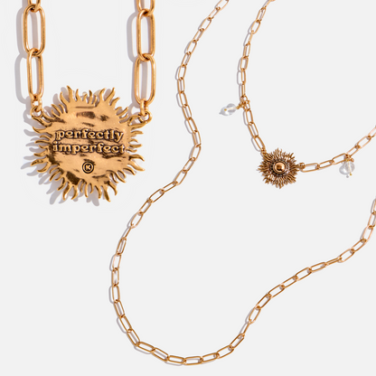 Perfectly Imperfect Starburst Long Chain Necklace